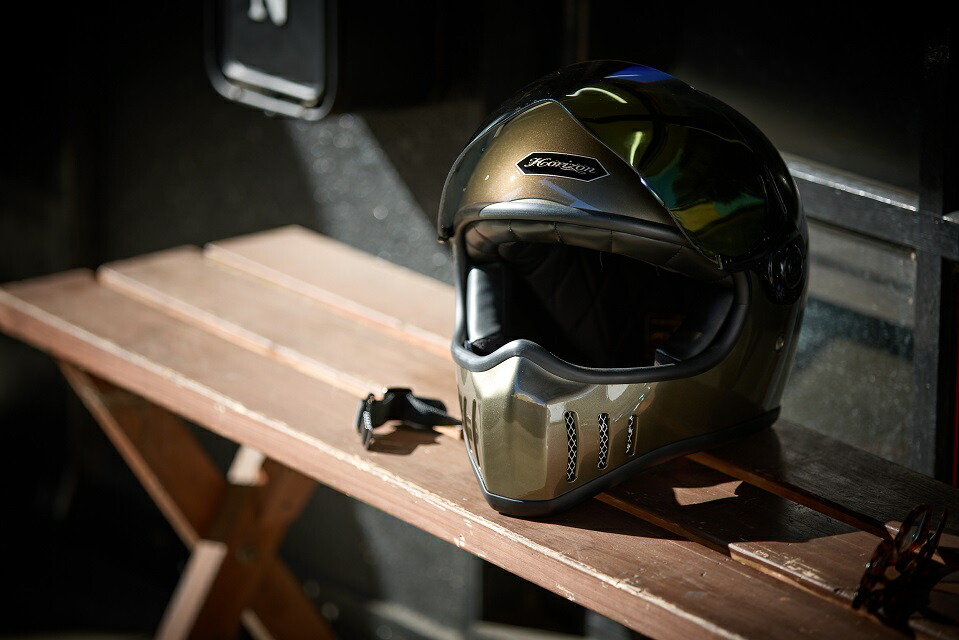 楽天市場】フルフェイス へルメット バイク ビンテージ メタリック