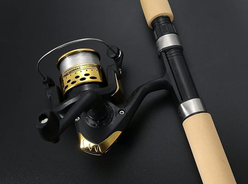 楽天市場】釣竿セットコンパクトロッド スピニングリール ロッド全長