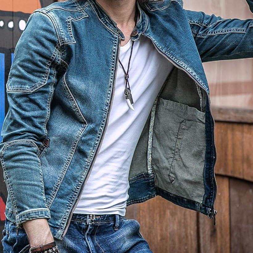 楽天市場】ヴィンテージ スタンドカラー デニム ライダース ジャケット