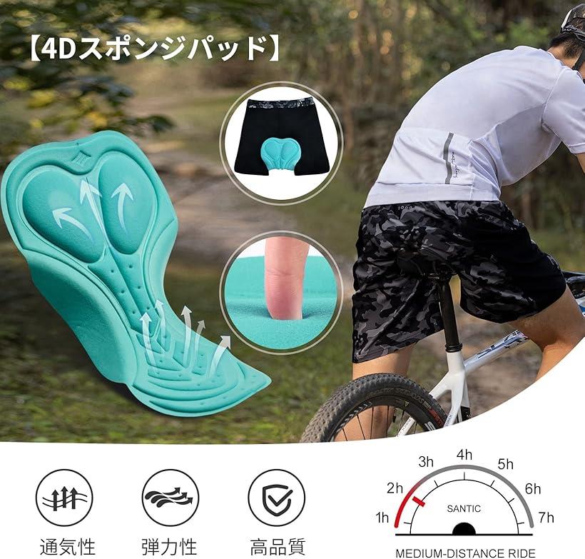 楽天市場】メンズ サイクルパンツ サイクリングパンツ サイクルタイツ