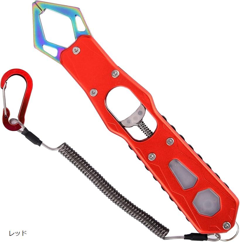 楽天市場】フィッシュグリップ アルミ合金 ステンレスチタンメッキ 防