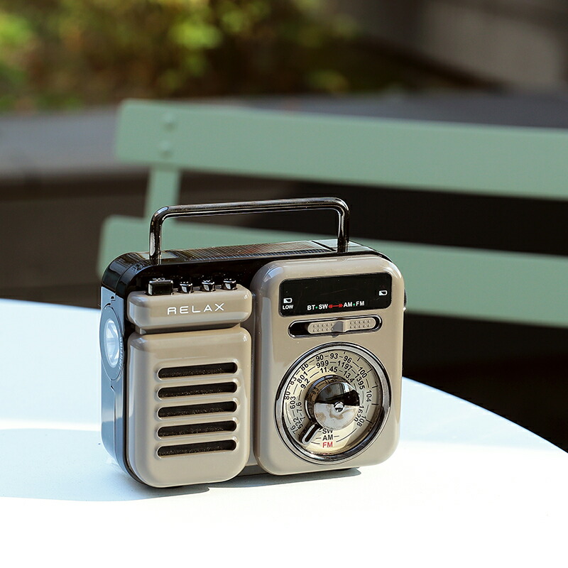 楽天市場】ラジオ RELAX リラックス マルチレトロラジオ 防災 おしゃれ