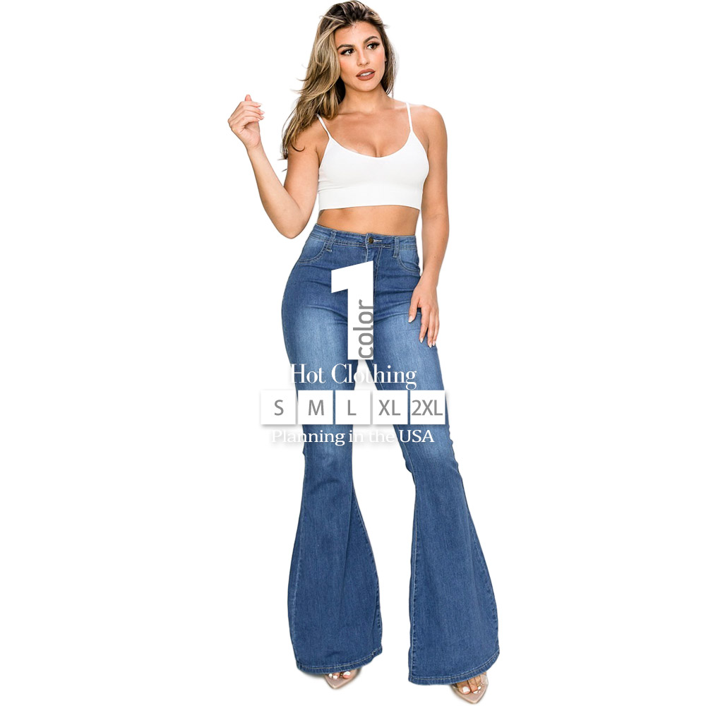 楽天市場】再入荷 LAインポート ストレッチデニム フレアパンツ