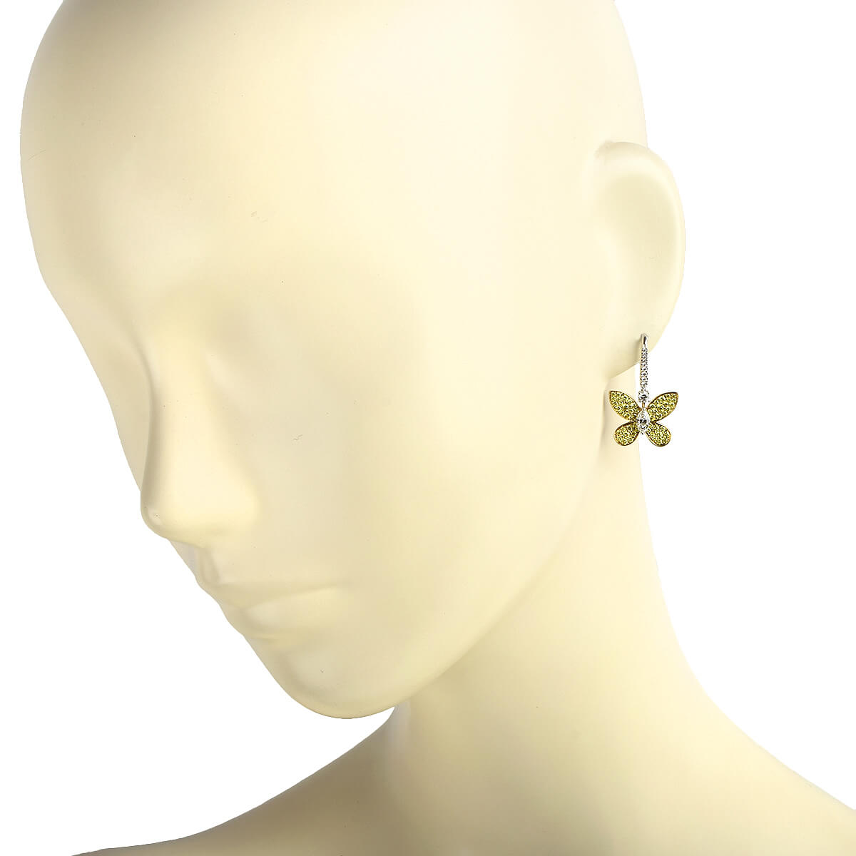 楽天市場】グラフ GRAFF パヴェ バタフライ イエローダイヤ・マーキス