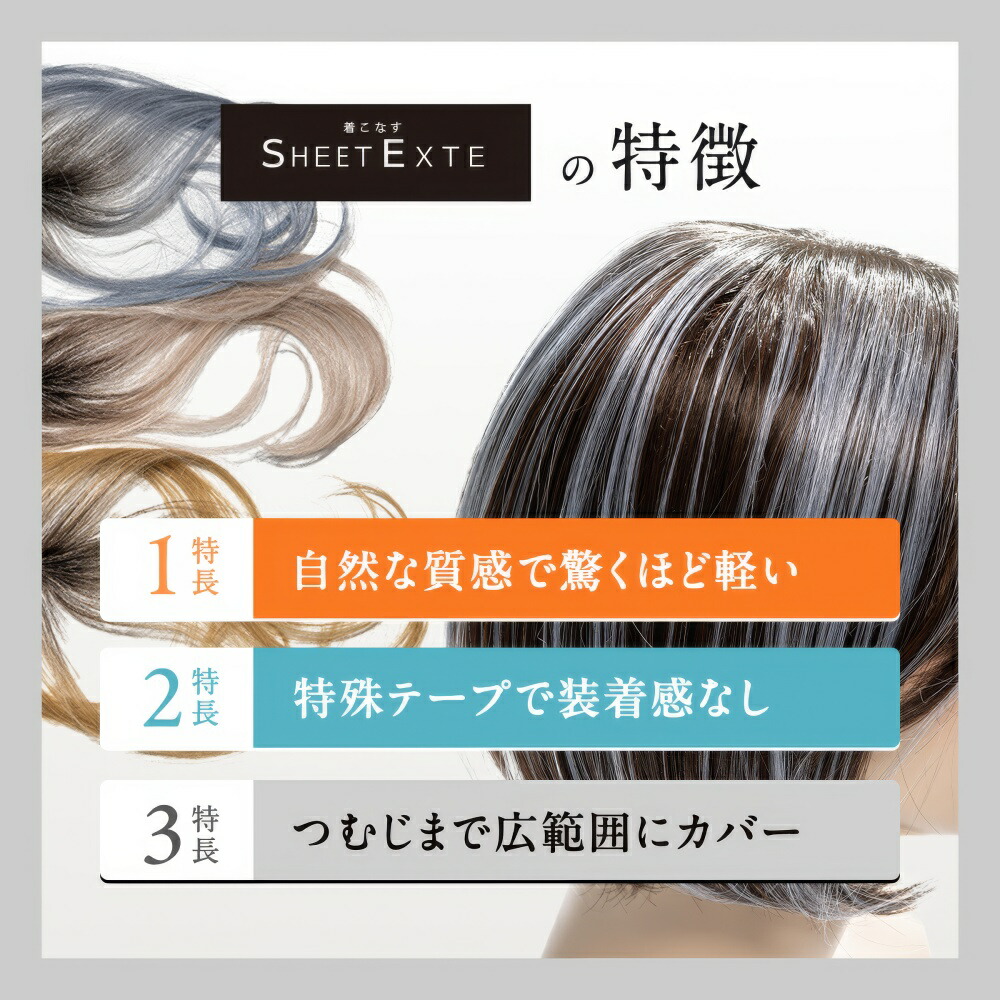 楽天市場】シートエクステ ショート（ライトブラウン） 1枚 【送料無料