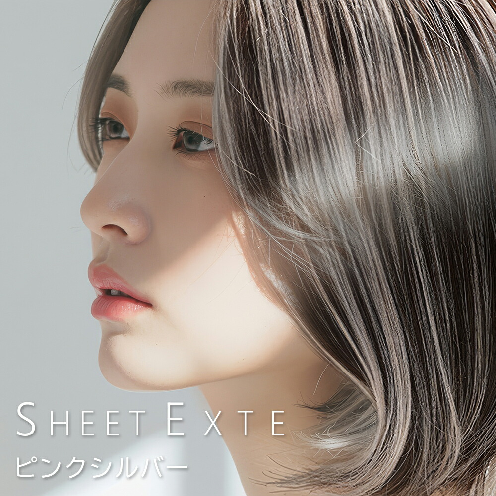 楽天市場】シートエクステ ピンクシルバー 1枚 【送料無料(全国
