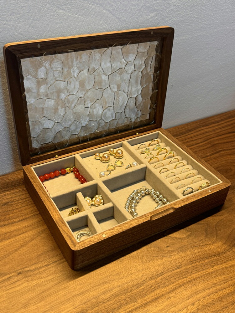 楽天市場】大切な物を美しいウッドケースに！ジュエリーボックス