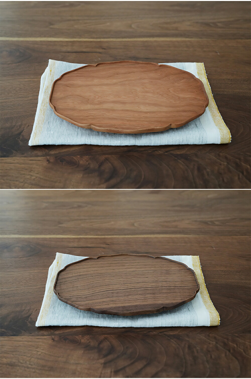 楽天市場】手づくり 美しい トレー 花輪 彫刻 トレイ 20cm プレート