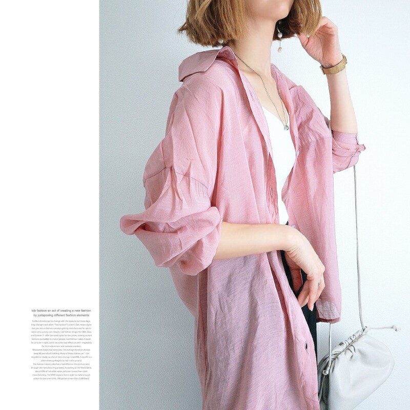 楽天市場】シアーシャツ 白 レディース コットン混 白シャツ ピンク 綿