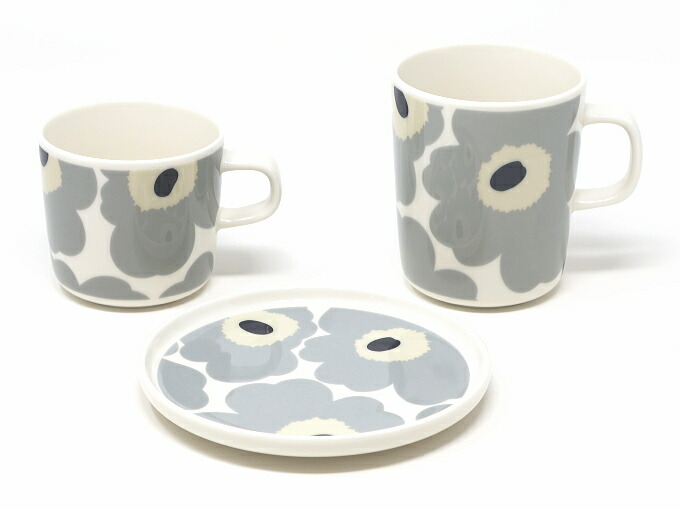 楽天市場】マリメッコ ミニプレート ウニッコ ブルーグレイ (直径約