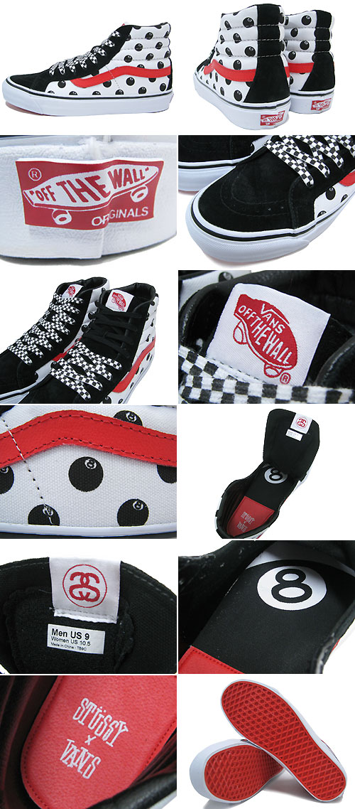 楽天市場】ステューシー STUSSY×VANS OG スケート ハイ LX White/Black