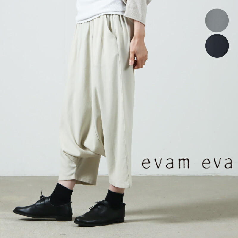 楽天市場】evameva エヴァムエヴァ cotton sarrouel pants コットン