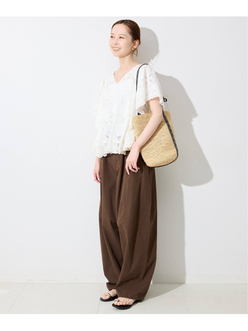 楽天市場】レースフリルVネックブラウス SLOBE IENA スローブ イエナ