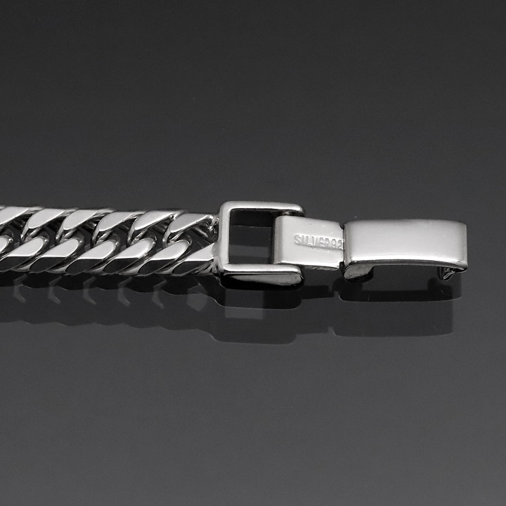 楽天市場】シルバー 喜平ブレスレット 6面ダブル 六面 シルバー925 13g