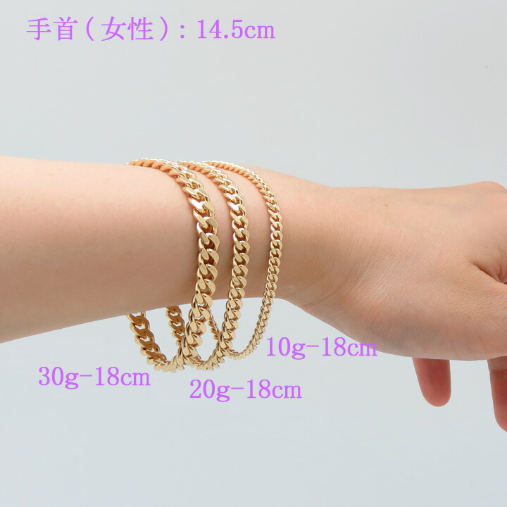 楽天市場】喜平ブレスレット 18金 2面 二面キヘイ K18ゴールド 30g