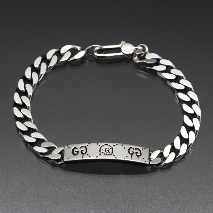 楽天市場】グッチ ブレスレット GUCCI ゴースト チェーンブレスレット