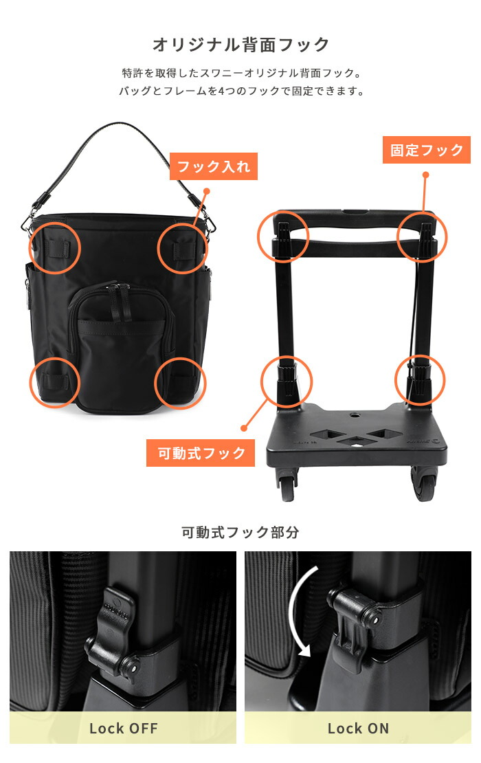 楽天市場】スワニー キャリーバッグ D-583 ジップ7 （L21） 22L【1泊/2