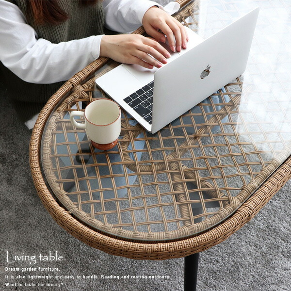 楽天市場】リビングテーブル 105cm センターテーブル ガラステーブル