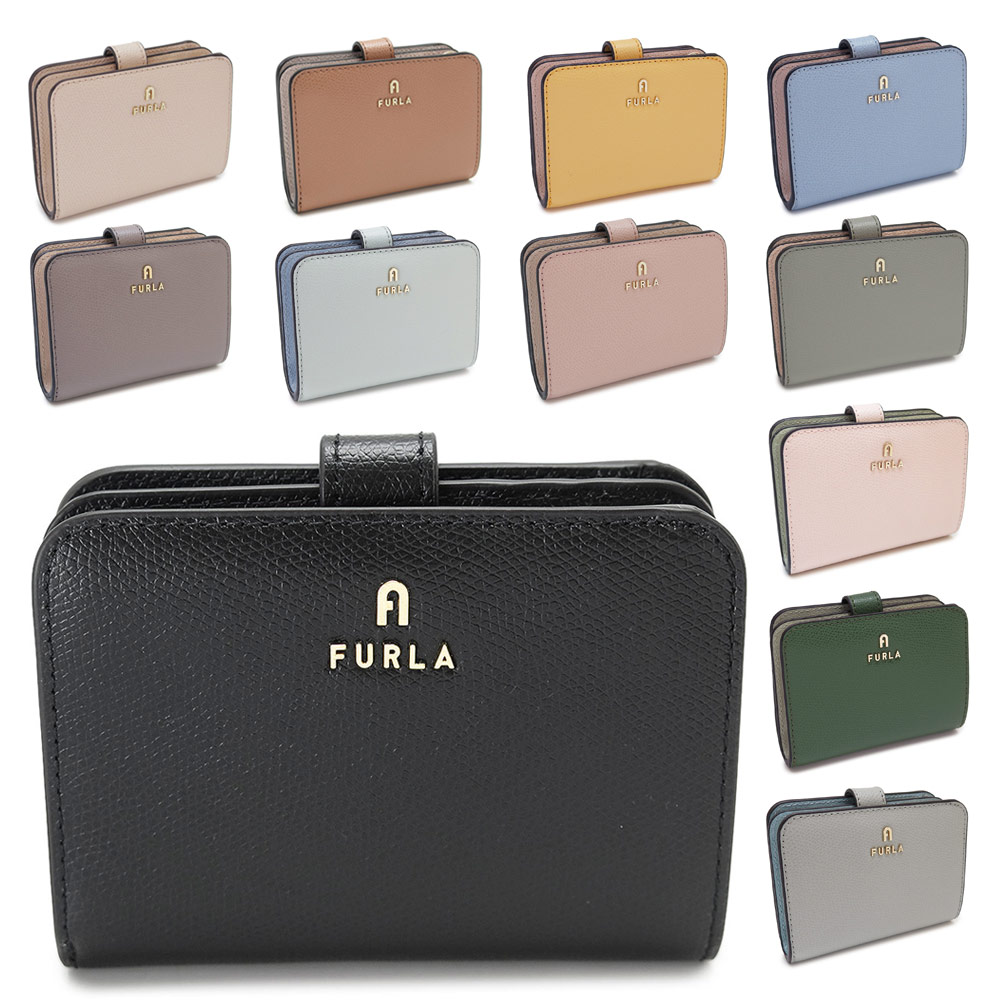 楽天市場】フルラ 折財布 レディース カメリア コンパクト ウォレット