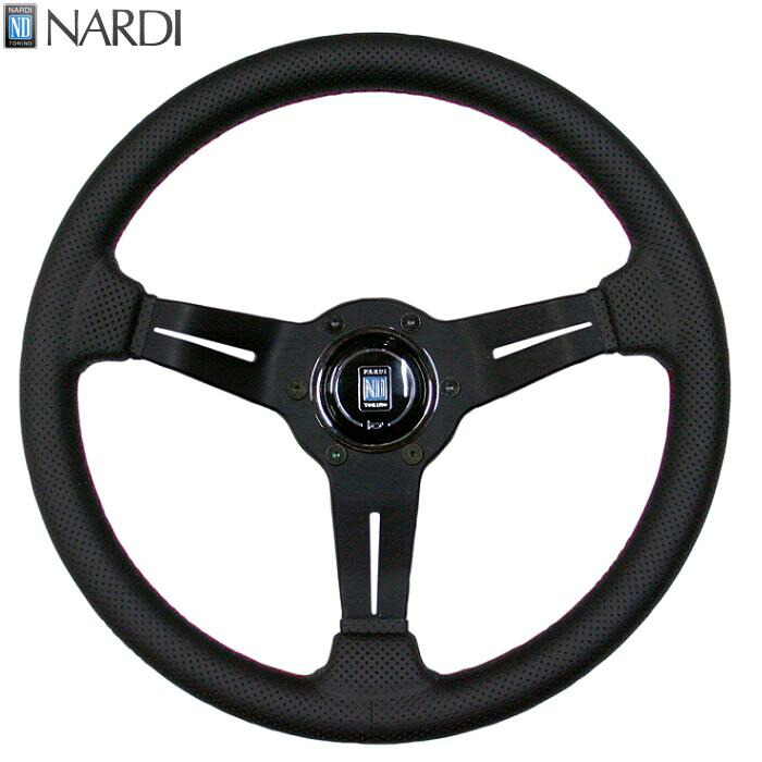 楽天市場】NARDI ナルディ N753 パンチングレザー&ブラックスポーク