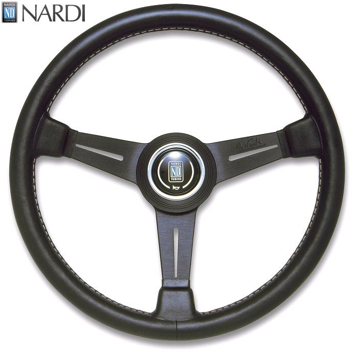 楽天市場】NARDI ナルディ N341 ブラックレザー&ブラックスポーク