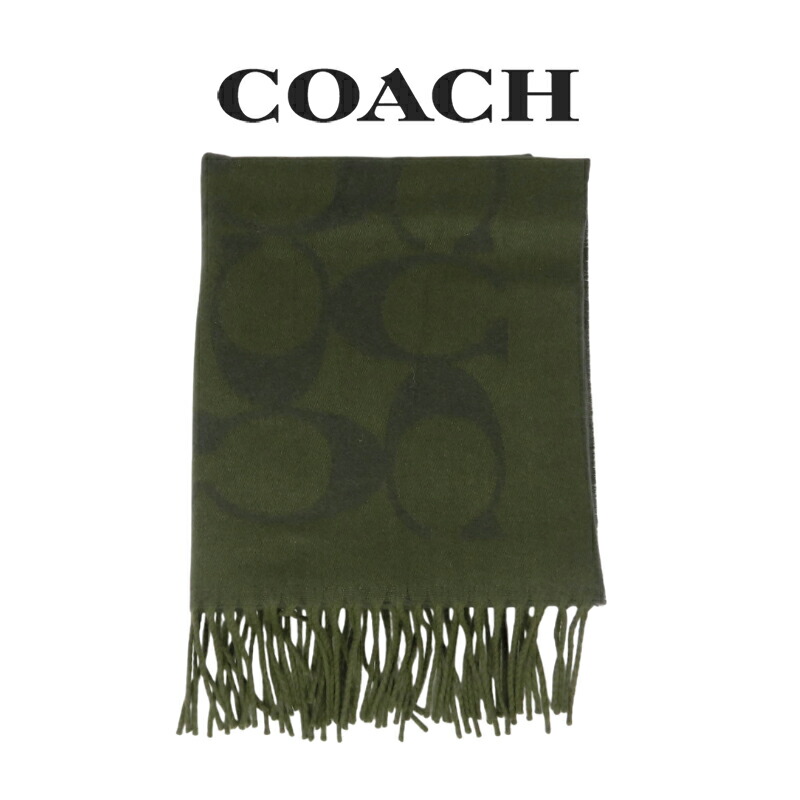 楽天市場】COACH コーチ ジャンボシグネチャー マフラー 全2色