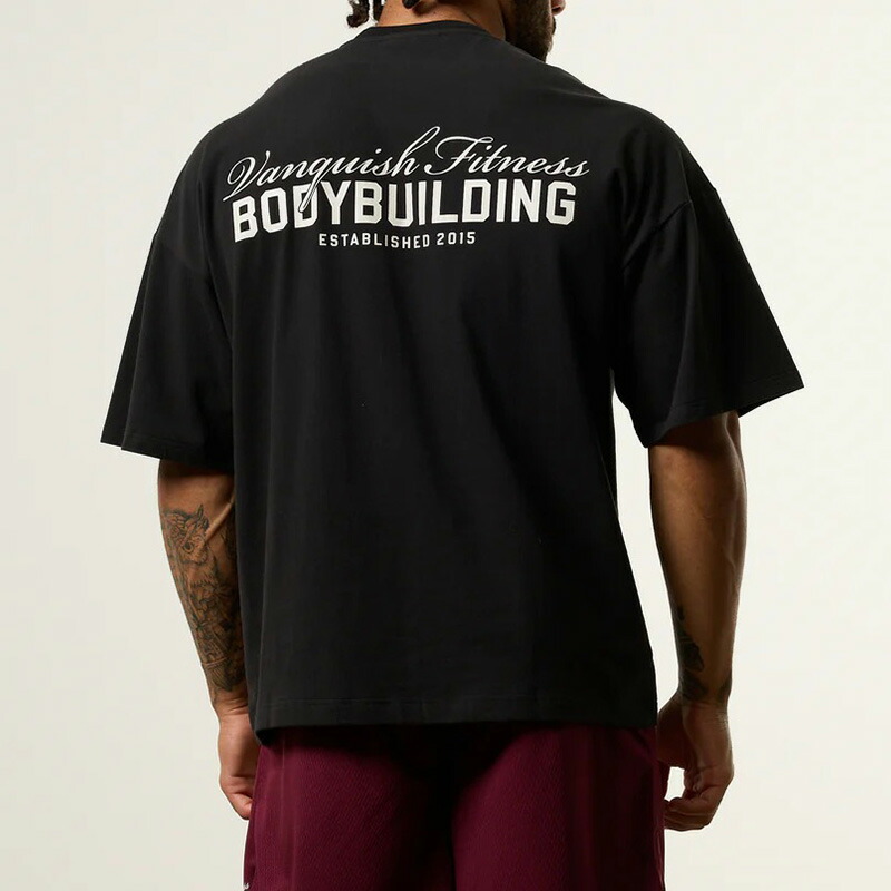 楽天市場】ヴァンキッシュ フィットネス Tシャツ 半袖 オーバーサイズ