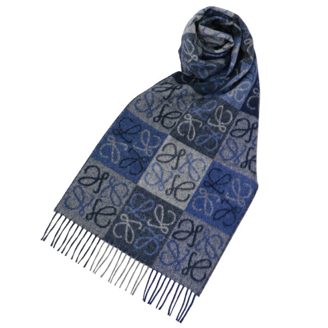 楽天市場】ロエベ/LOEWE ストール メンズ ANAGRAM SCARF マフラー BLUE
