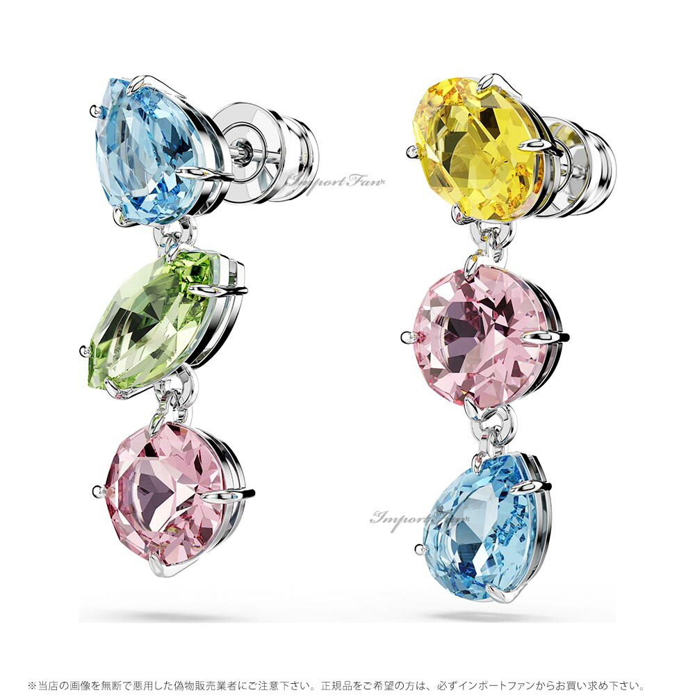 楽天市場】スワロフスキー ジェマ ドロップピアス アシンメトリー