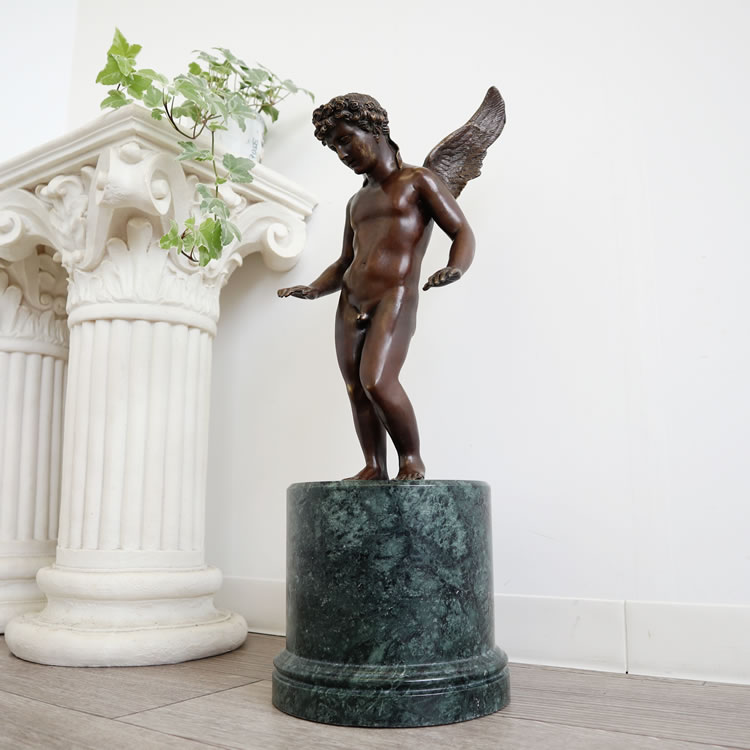 楽天市場】【当日発送】天使 ブロンズ 彫刻 美術品 置き物 オブジェ