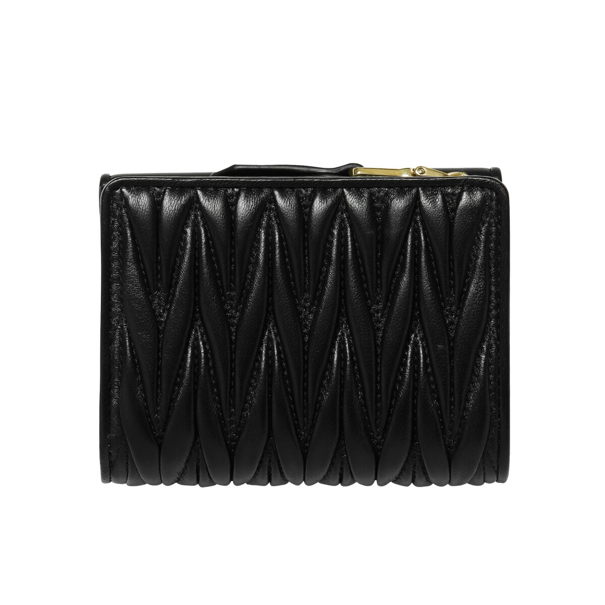 楽天市場】ミュウミュウ MIU MIU 二つ折り財布 MATELASSE マテラッセ
