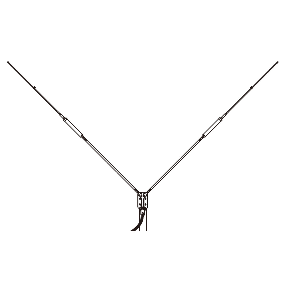 楽天市場】HFV40 7MHz帯 V型ダイポールアンテナ : ラジオコミュニティ