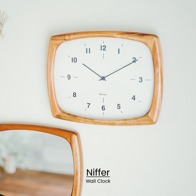 【新品】 インターフォルム 電波時計 イングランド 廃盤希少品 INTERFORM（インターフォルム） 掛け時計 電波時計 木製 おしゃれ 在宅