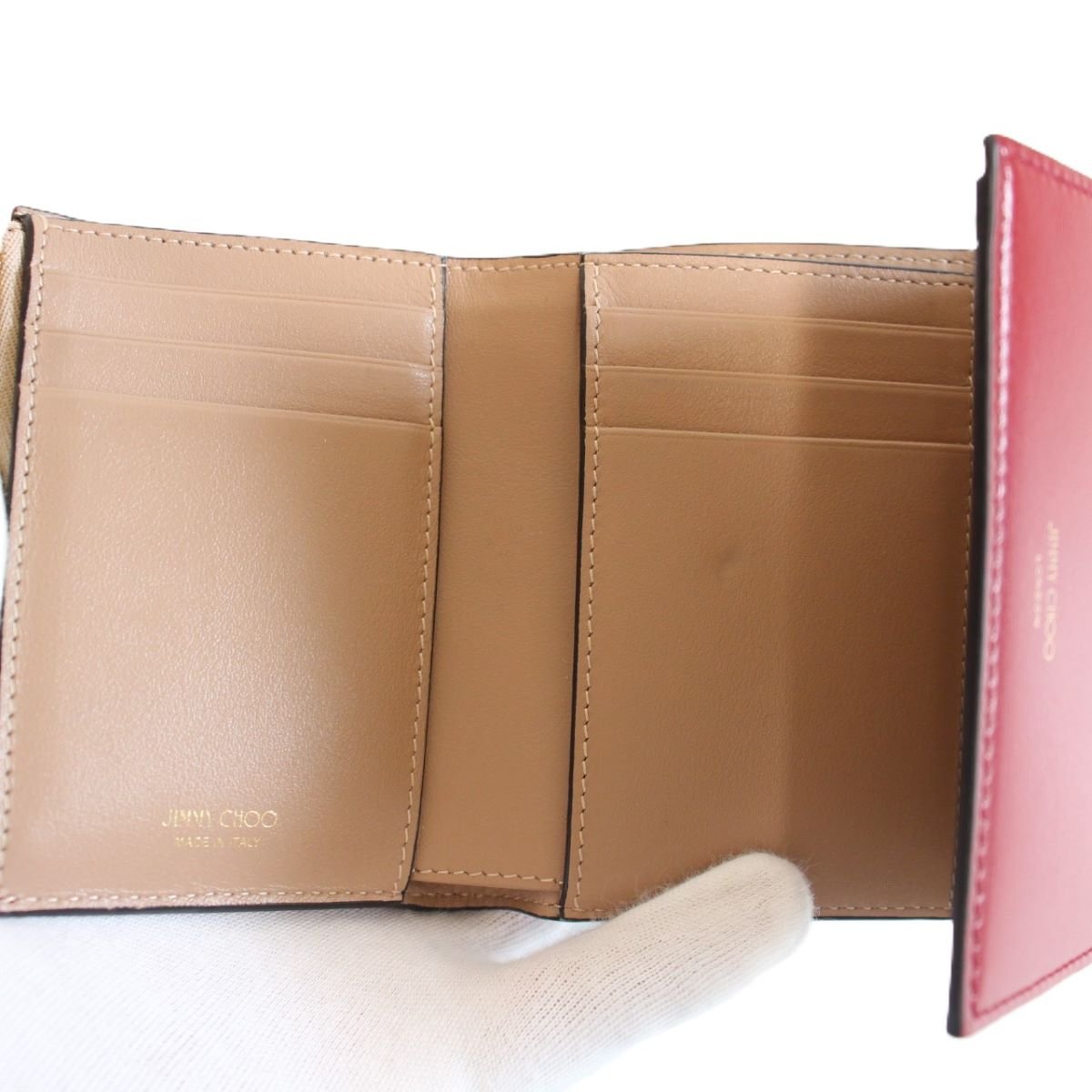 楽天市場】【中古】JIMMY CHOO ジミーチュウ 三つ折り財布 Marinda AYO