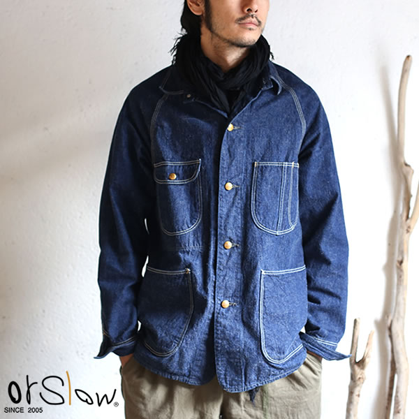 楽天市場】【orslow】 1950 DENIM COVER ALL One Wash 9oz(オンス