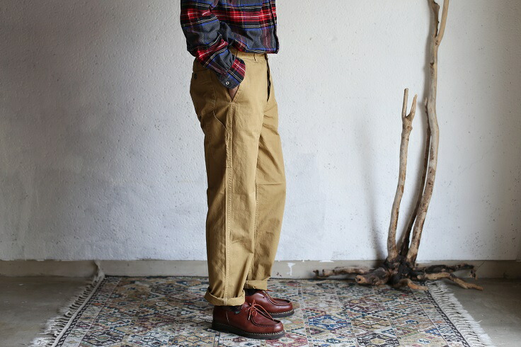 楽天市場】【orslow】 FRENCH WORK PANTS khaki(beige) オアスロウ