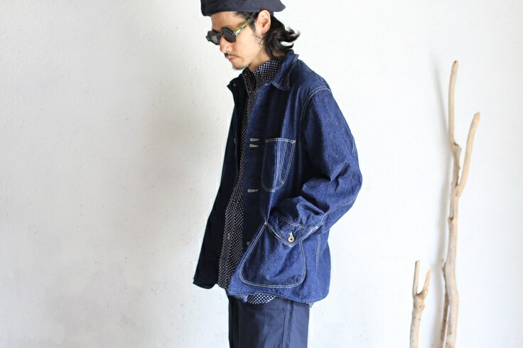 楽天市場】【orslow】 1940's DENIM COVER ALL One Wash 9oz(オンス