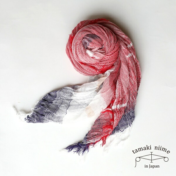 楽天市場】tamaki niime 玉木新雌 roots shawl cotton middle rsm181