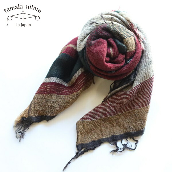楽天市場】tamaki niime 玉木新雌 roots shawl SMALL wool70