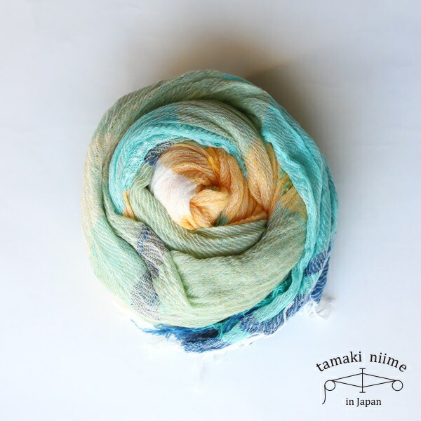 楽天市場】tamaki niime 玉木新雌 roots shawl cotton big 113/ ルーツ