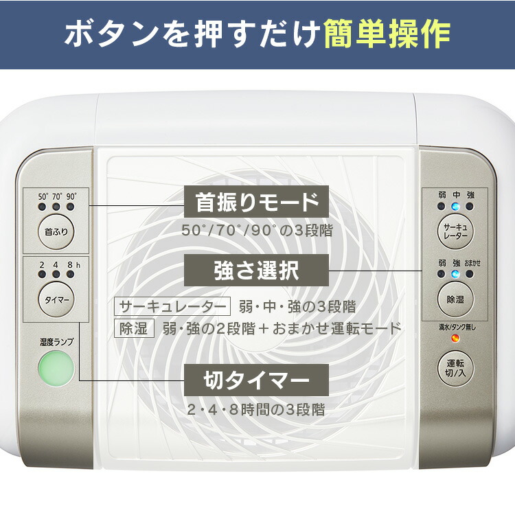 楽天市場】除湿機 サーキュレーター アイリスオーヤマ 衣類乾燥除湿器