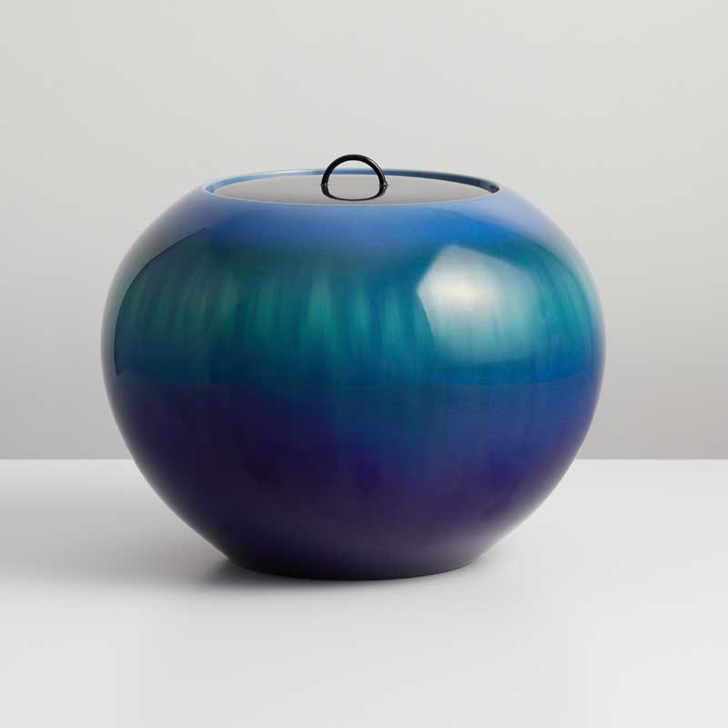 楽天市場】九谷焼 水指 碧明耀彩 人間国宝 三代 徳田八十吉作 : 九谷焼