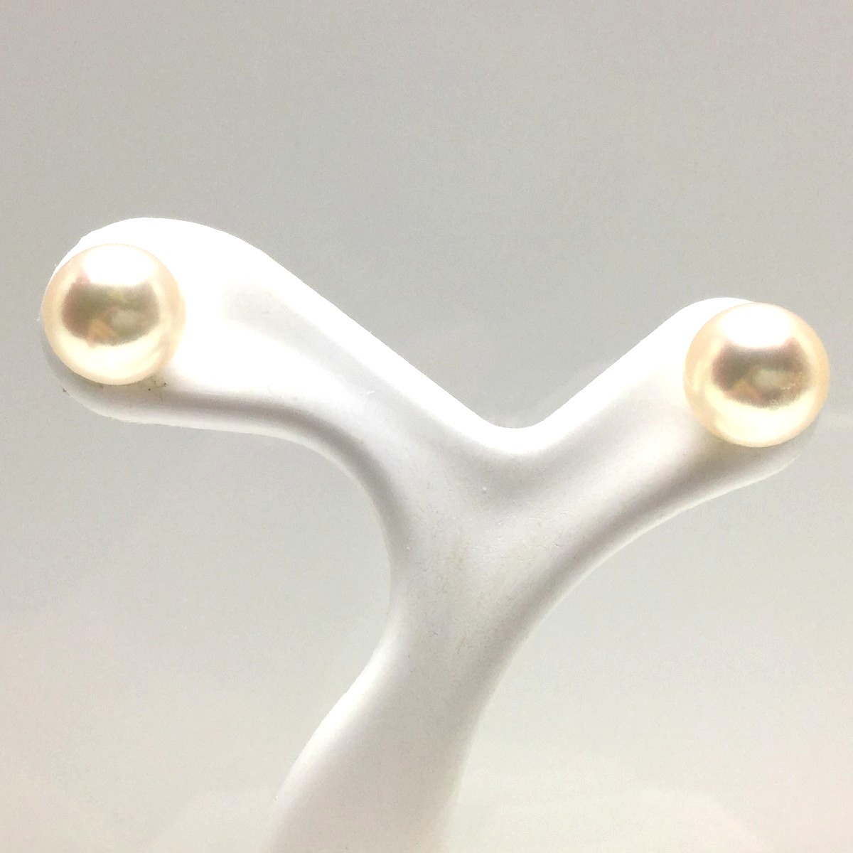 楽天市場】真珠 ピアス パール アコヤ真珠 スタッド 6.5-7.0mm