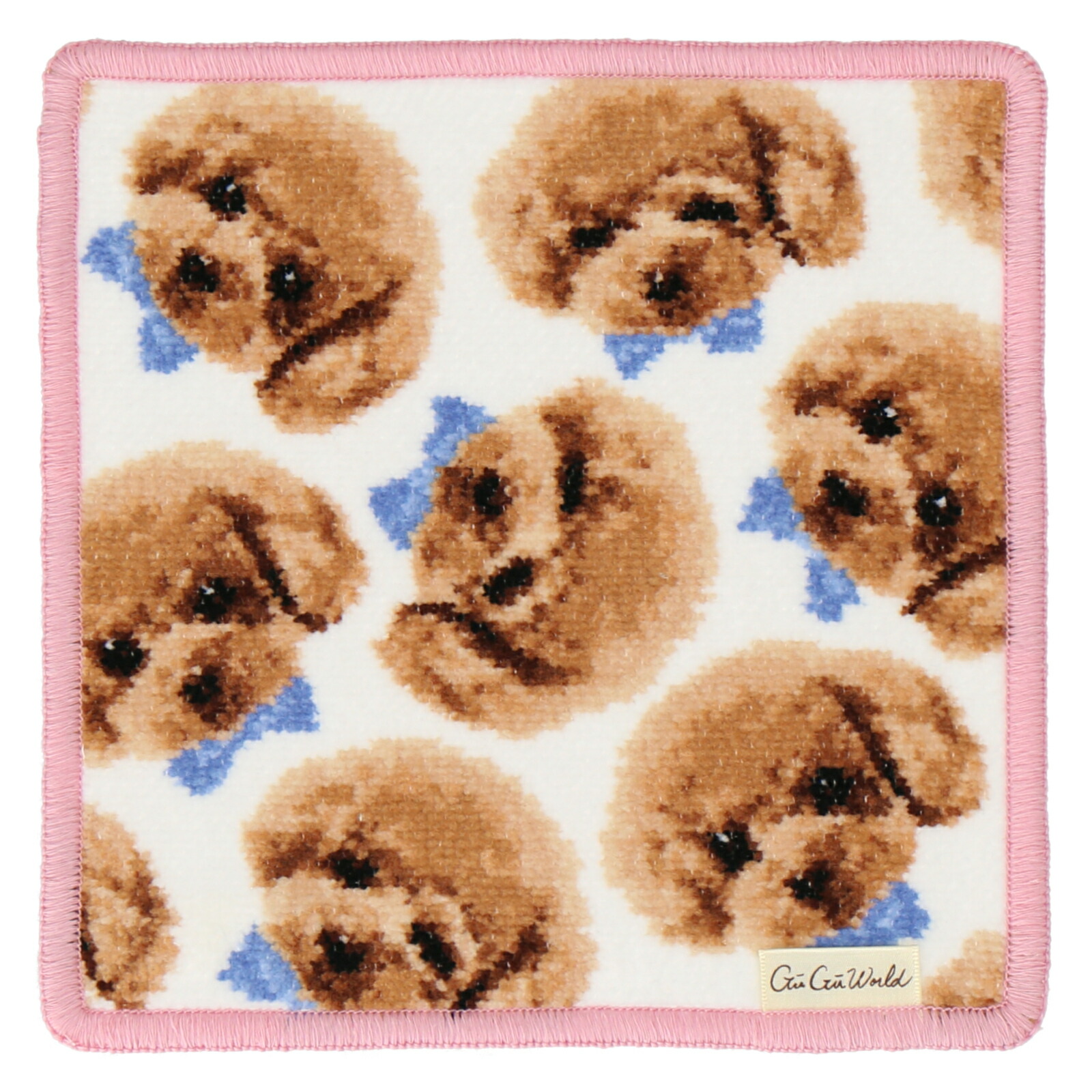 楽天市場】【グーグーワールド 】 シェニール織 タオルハンカチ 20cm