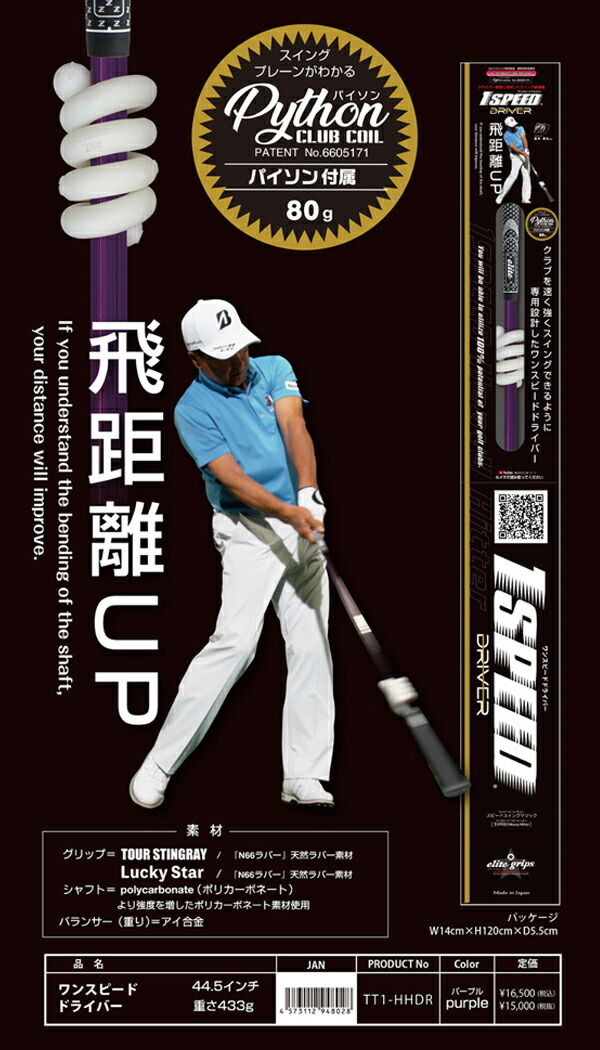 楽天市場】新作 エリートグリップ ワンスピード ドライバー