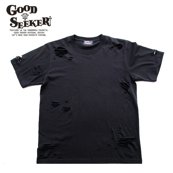 楽天市場】GOOD SEEKER（グッドシーカー）Damage Tee ダメージTシャツ