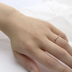 楽天市場】ハートリング ハートの指輪 10金 ハートピンキーリング