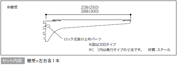 楽天市場】【全品対象200円OFFクーポン】棚受（樹脂棚板用）アーム