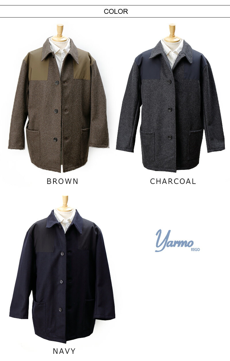 楽天市場】[期間SALE] Yarmo/ヤーモ Melton DONKEY COAT メルトン