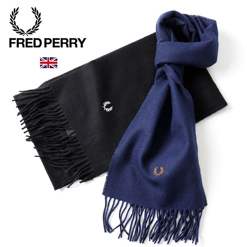 楽天市場】FRED PERRY/フレッドペリー LAMBSWOOL SCARF ラムウール
